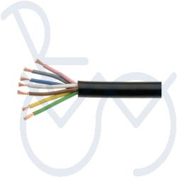 Kabel  2 x 0,5  mm² zwart