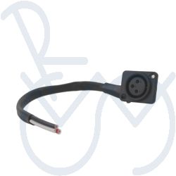 Laadconnector incl. bedrading 3 Pol. haaks  25cm. 2.5mm.