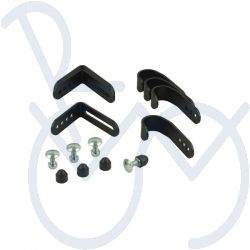 Rugleuning bevestigingsset 1-6cm. instelbaar tbv. buis 25mm. op=op