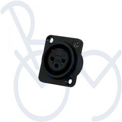 Laadconnector  3 pol. ch. f.  kunststof