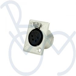 Connector  4 pol. XLR ch. f.