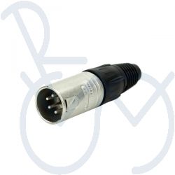 Connector  4 pol. XLR ka. m.