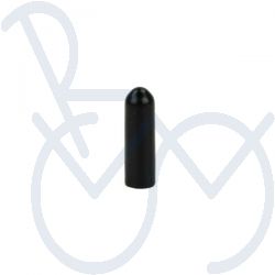 Omdop lang  Ø5 x 20mm. zwart zacht