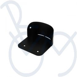 Hakbak metaal zwart gecoat (9cm. breed 10cm. diep 5cm. hoog)
