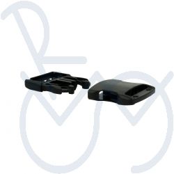 Steekgesp sluiting 30mm. zwart nylon