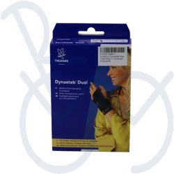 Dynastab® Dual polsbrace zwart maat 1 universeel links/recht