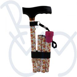Wandelstok opvouwbaar  Diverse patronen 76-89cm max 114Kg