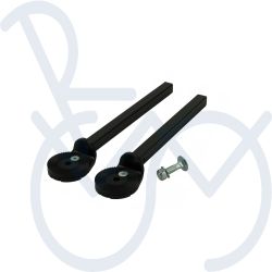 Kartelschijfsysteem 15mm. koker zwart gecoat op=op