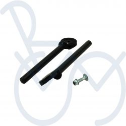 Kartelschijfsysteem 18mm. buis  zwart gecoat op=op