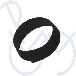 Klittenband zwart 20mm. dubbelzijdig back to back