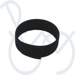 Klittenband zwart 25mm. dubbelzijdig  back to back per meter