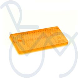 Reflector 31x70mm. geel
