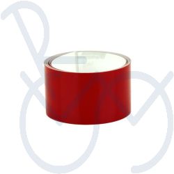 Reflector band zelfklevend rood 30mm. 122cm. lang