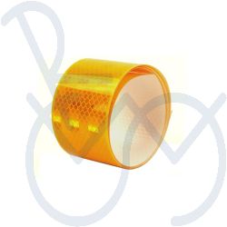 Reflector band zelfklevend geel 55mm. 1 meter lang