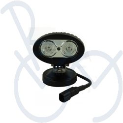 Werklamp LED 2x5W  9-48V.