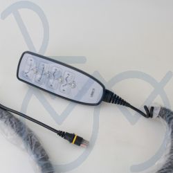 Handbediening voor Linak zorgbed met 8 knoppen en vergrendel