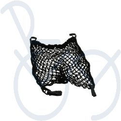 Boodschappennet zwart met klittenband