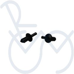 Tiknagel 4mm. zwart