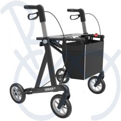 Rollator Server HD (brede zitting 54cm) kleur antraciet