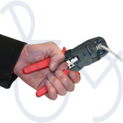 Krimptang voor modulaire stekkers
