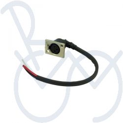 Laadconnector incl. bedrading 3 pol. metaal 25cm. 2,5mm.