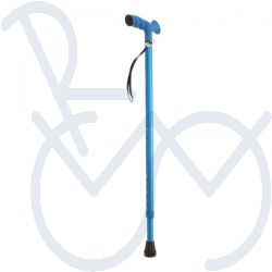 Wandelstok licht gewicht met rubber handgreep
