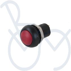Drukschakelaar rood aan/uit kunststof waterdicht