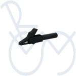 Krokodilklem klein zwart